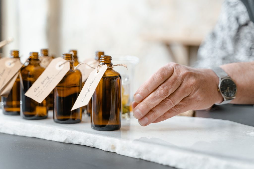 Perfume-making with lavender oil. perfume making3 1024x683 1